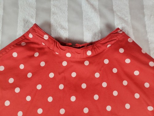 Kate Spade Size 116 Cm 6 Years Red Polka Dot Skirt The Rules Circle Adjustable - Picture 3 of 12