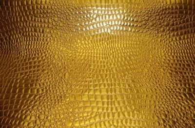 vinyl upholstery faux leather Crocodile faux vinyl Gold fabric BTY 54" ROLLED
