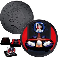 2021 The Who 1oz Silver Proof £2 Royal Mint Coin Limited Edition Music Legends