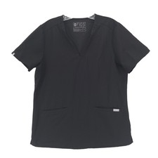FIGS Casma Black 3-Pocket Scrub Top FW1100 Technical Collection Women's MEDIUM