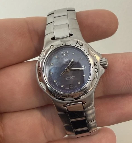Tag Heuer Mother Of Pearl Quartz Stainless Steel Ladies Watch Fits 6"