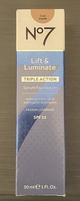 No7 Lift & Luminate Triple Action Serum Foundation SPF15 COOL VANILLA 30ml Neu in OVP
