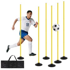 Agility Training Poles 6 Pack 67" for Soccer,Basketball, Detachable Speed and...