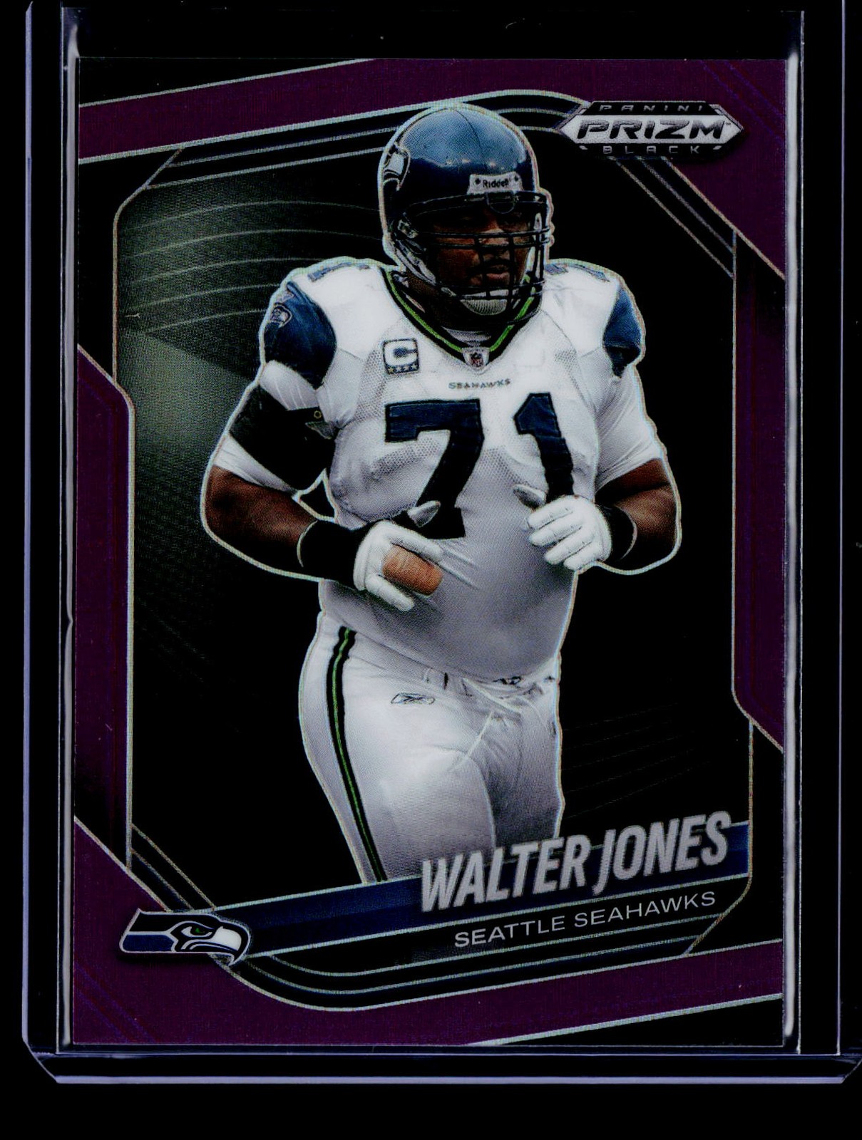 2025 Panini Prizm Black #135 Walter Jones Prizm Purple #/99