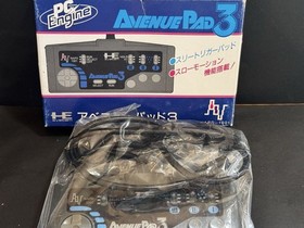PC Engine Avenue Pad 3 Controller NAPD-1001 W/Box Japan Import Tested Rare Retro