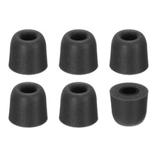 Memory Foam Earbud Tips 4.9mm/0.19" , 6Pcs - Medium Ear Bud Tips, Dark Gray