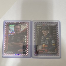 Topps Chrome F1 2024 2025 Horner Verstappen Card Lot - Red Bull -  /199 & /250 