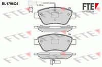 FTE Bremsbelagsatz Scheibenbremse 9010368 FüR Fiat Punto EVO 500 Van Linea 199