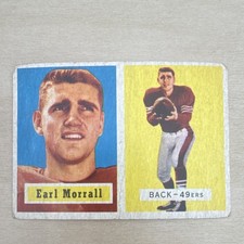1957 Topps - Earl Morrall #104 San Francisco 49ers Football Rookie card. rookie card picture