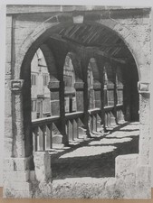 Vintage B Lacey Arches Black White Architectural Photograph 1970s