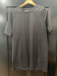 Camiseta Lululemon Metal Vent Tech Manga Corta Para Hombre Grande Gris Entrenamiento