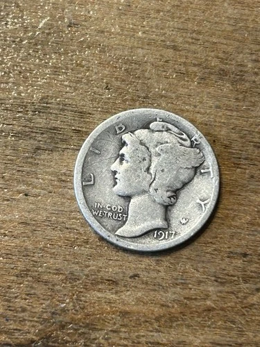1917 Mercury Dime VG
