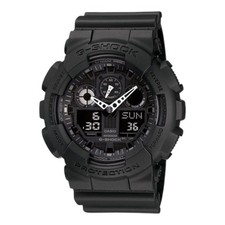 Image of Casio G-Shock Analogue/Digital Mens Black XL Watch GA100-1A1 GA-100-1A1DR