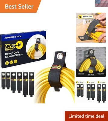 Assorted Durable Straps - 50 lb Capacity for Perfect Cord Management Set