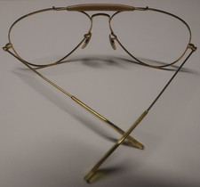 Vintage B L Ray Ban USA Aviator Sunglasses Outdoorsman 62-14 Gold FRAMES ONLY 
