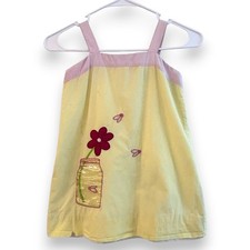 Vintage Lilly Pulitzer White Tag Girls Dress Pastel Mason Y2K Whimsical 5 Flawed