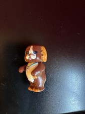 Littlest Pet Shop Care Center Dog 1993, Kenner Brown White Puppy, Vintage