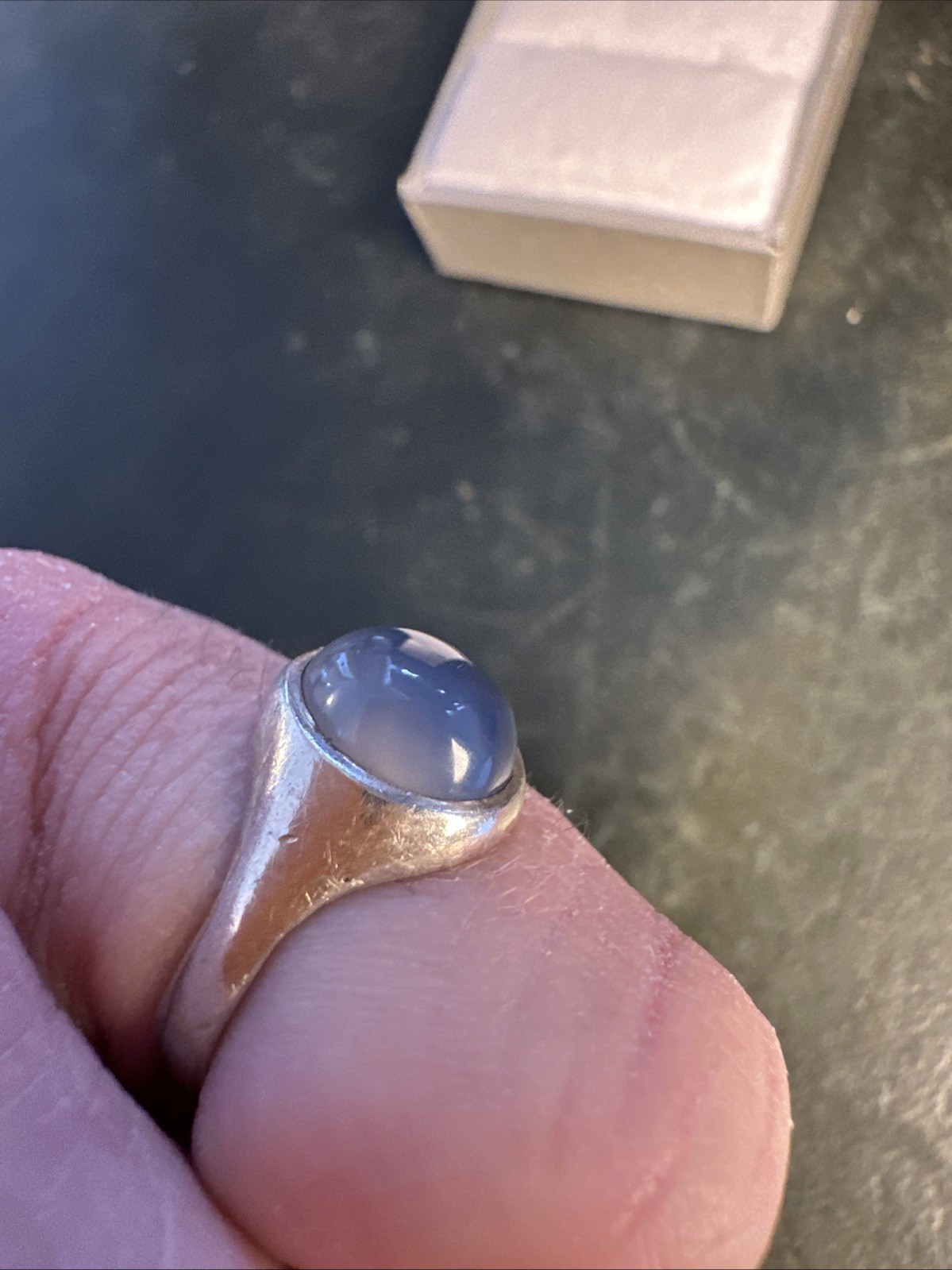 Cast Solid Sterling Silver Cabochon Moonstone Med… - image 12