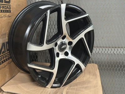 New 18x8 ET42 AD WHEEL 3329 Black (4 Wheel) 5x114.3 fit Toyota Honda Mazda Kia