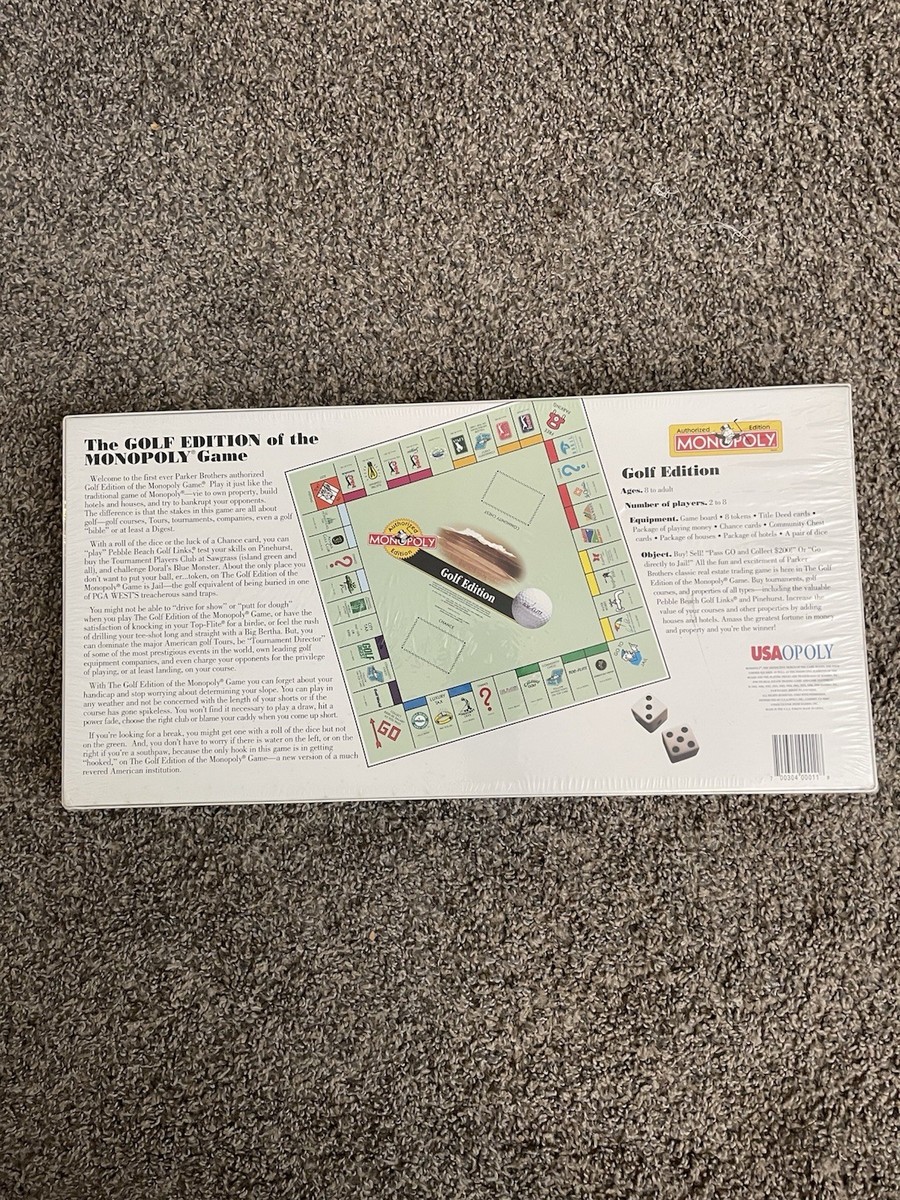 レア物　モノポリー　ゴルフ　Monopoly Golf 英語版 Golf Monopoly (1996 Version) - Walmart.com