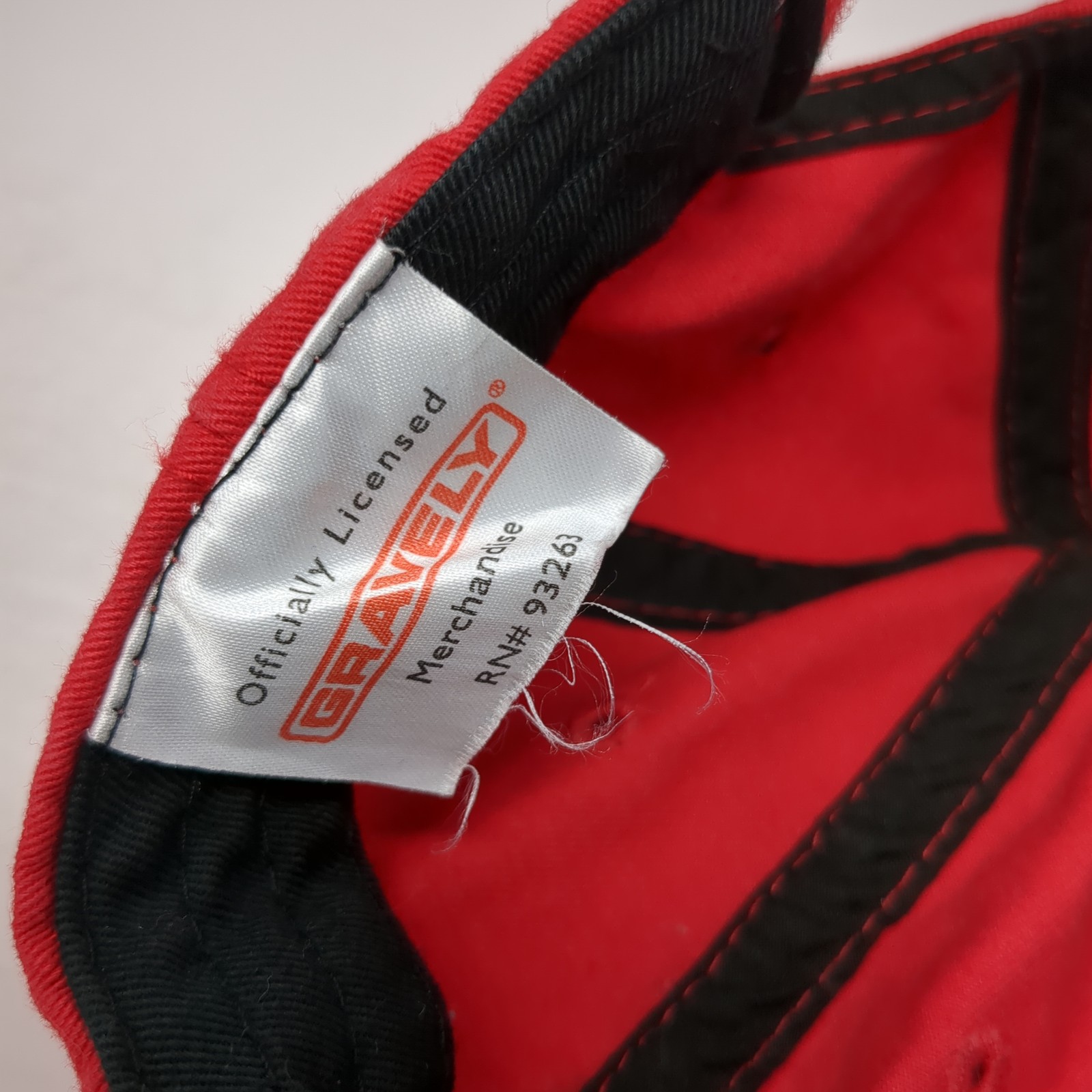 Gravely Patch Strapback Hat Red One Size Adjustab… - image 10