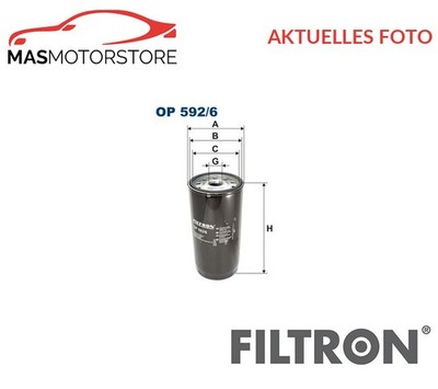 MOTOR ÖLFILTER FILTRON OP592/6 P FÜR SOLARIS URBINO 200KW,220KW