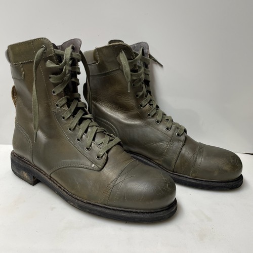 Diesel Men’s Green Olive Cassidy Leather Combat Boot US Size 11 - 第 3/12 張圖片