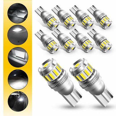 480LM 4W 6500K White T10 194 168 W5W 2825 13LED License Plate Light Dome Light