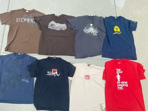 Vintage 90s Y2K Grungy Skater Surfer Shirt Bundle T Shirts 8 Pieces Included