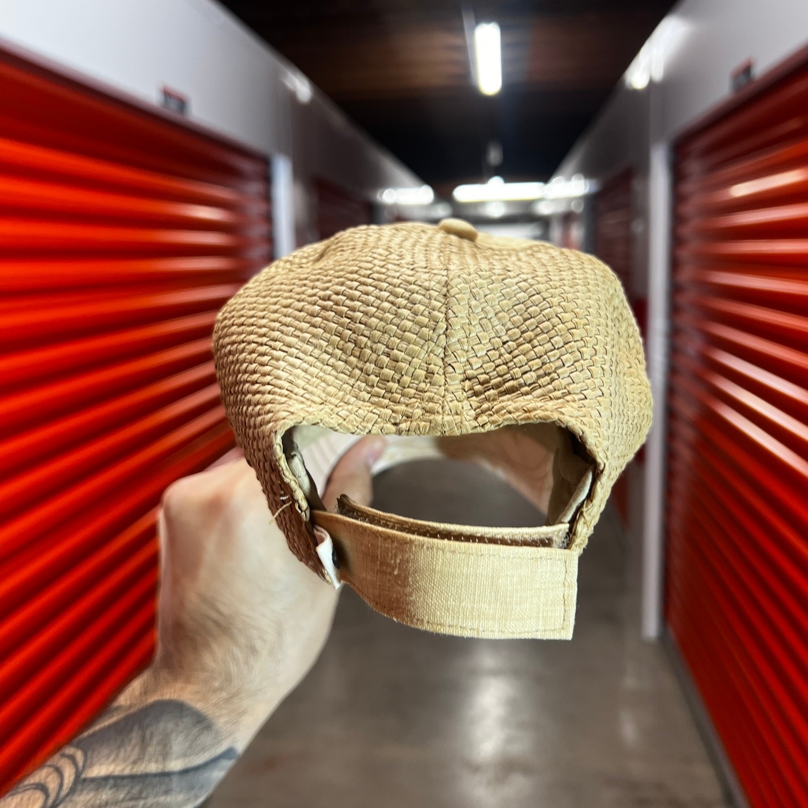 Roxy Straw Surf Hat Tan Adjustable Strapback - image 4