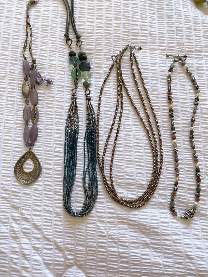 Lote de 16 colares trabalhados em Silpada e artista em muito bom estado - Imagem 3 de 4