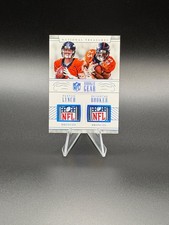 PAXTON LYNCH DEVONTAE BOOKER 2016 National Treasures Rookie Dual NFL Shield 1/1
