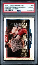 Sharabutdin Magomedov 2025 Topps Chrome UFC SUPERFRACTOR 1/1 PSA 8 NM-MT 1 OF 