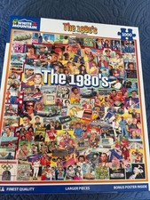 White Mountain The 1980’s 1000 Piece Puzzle Made in USA Nostalgia 80s complete