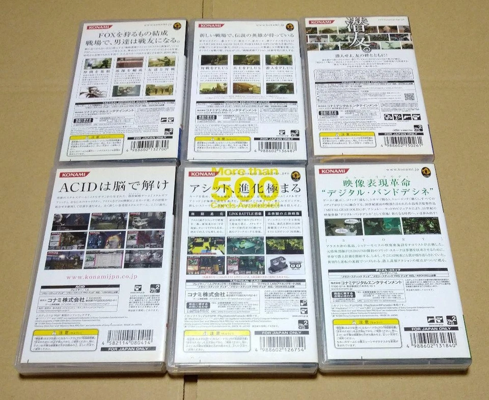 Metal Gear Solid PSP 6 Game Bundle Portable Ops Acid Peace Walker Set - Image 2 of 4