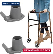 2Pcs Walker Ski Glides for Folding Walkers,Walkers for Seniors,Easy to Use Rubbe