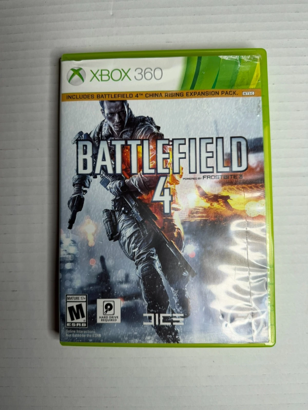Battlefield 4 w/ China Rising Expansion Pack - Xbox 360 - Disc, Case, and Manual