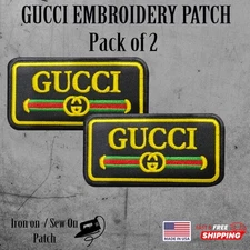 Embroidered Patches (Set of 2) – Iron-On / Sew-On Logo Badge