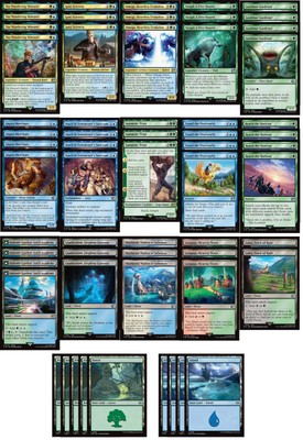 Final Fantasy Magic the Gathering Deck - Simic Town Ramp - MTG - 60 Card! |  eBay