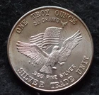 1981 - 1 oz U.S. Assay Office silver round from Strategic stockpile