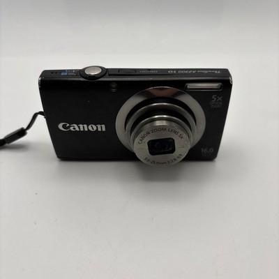 Canon PowerShot A2300 16.0MP Digitalkamera Schwarz Teildefekt | Objektiv Fehler