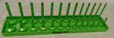 Snap-on 38 Drive Sae Green 2 Row Socket Holder 14-1 Holds 26 Sockets