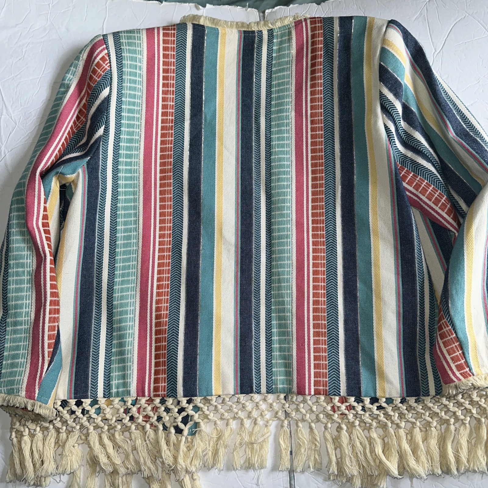 MULTIPLES Women's Medium Jacket Multicolor Stripe… - image 8