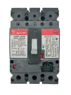 GE SEPA36AT0100 Circuit Breaker 100A 3-Pole 600VAC
