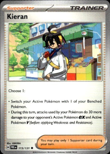 Kieran Uncommon SV: Prismatic Evolutions 113/131 NM