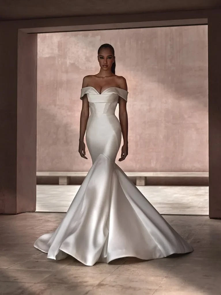 chinese dress ladies Mermaid Wedding Dress Jacqueline Custom Size