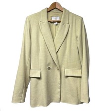 House of Harlow 1960 Blazer Size Large Light Sage Green One Button Jacket