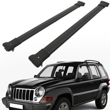 ?Para Jeep Liberty KJ 2002-2007 Portaequipajes Barra transversal de techo de aluminio