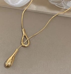 Authentic Tears Of The Sacred Spring 14K Gold Plated Lariat Necklace
