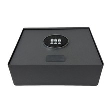 Digital Hotel Safe Box with Electronic Keypad Lock, Gray, Open Top Design, Ba...